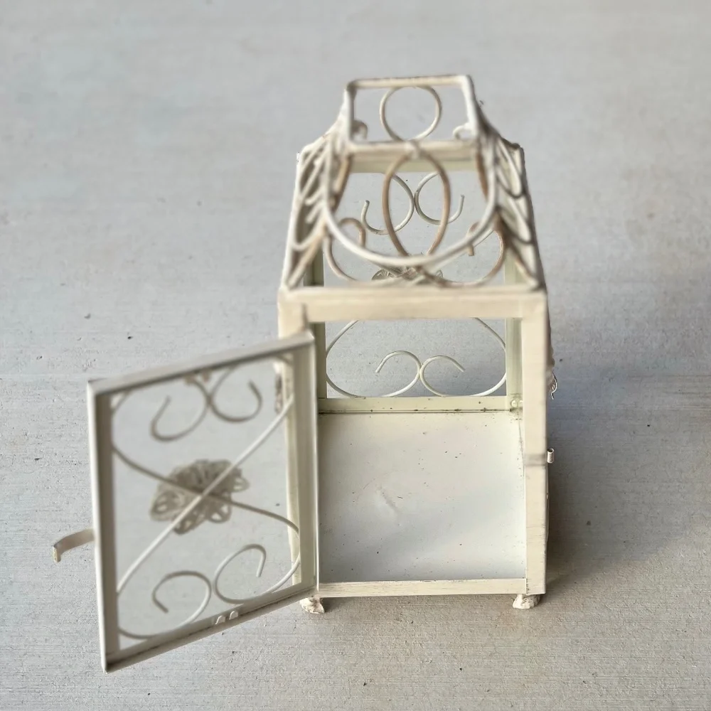 Pier 1 Imports Ivory Washed Lantern